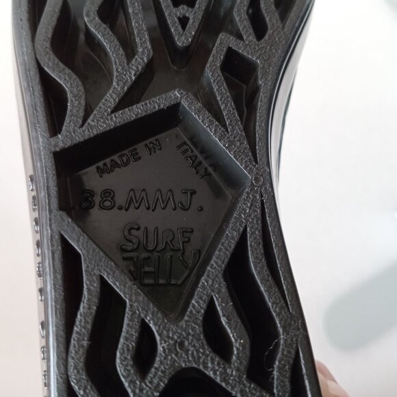 Marc Jacobs Jelly Shoes Blue Low Heel Sandals Size 7.5 - Picture 7 of 7